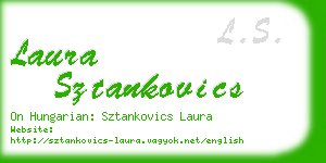 laura sztankovics business card